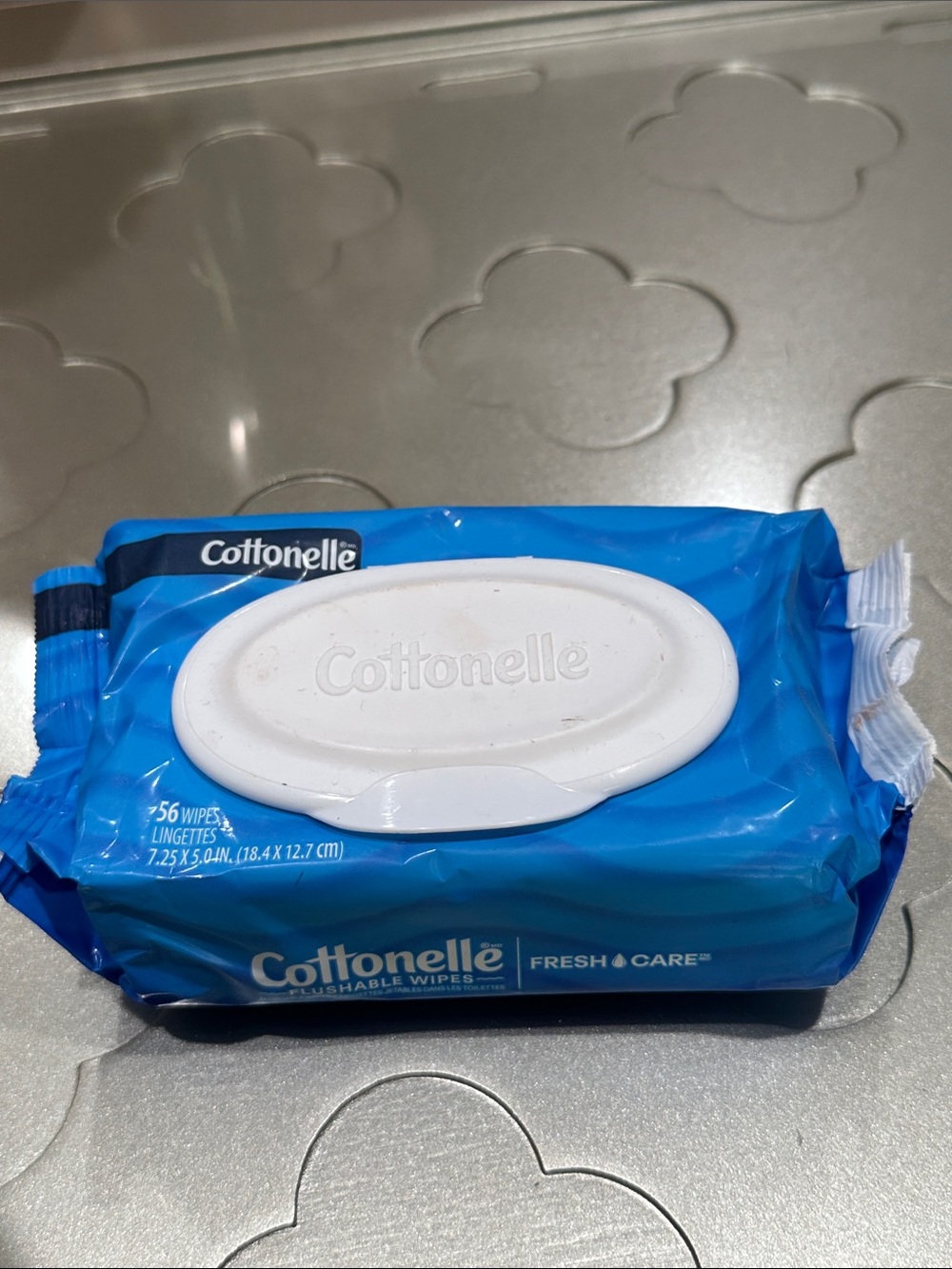 Cottonelle Flushable Wipes — Blue Pack